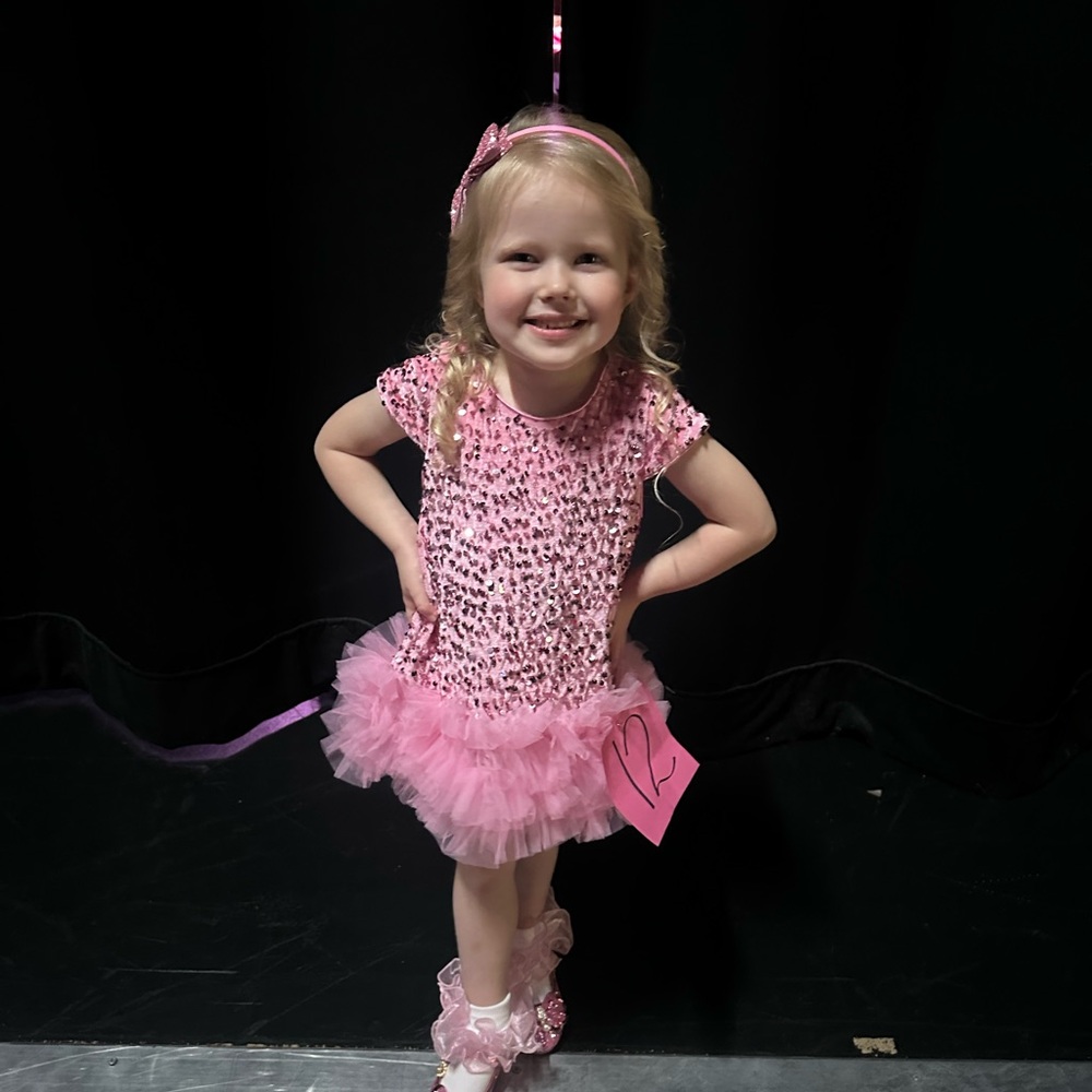 Pink Leopard Tutu Costume for little girl 18mo/2t